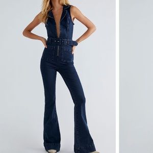 Free People - Jacksonville Denim Jumpsuit